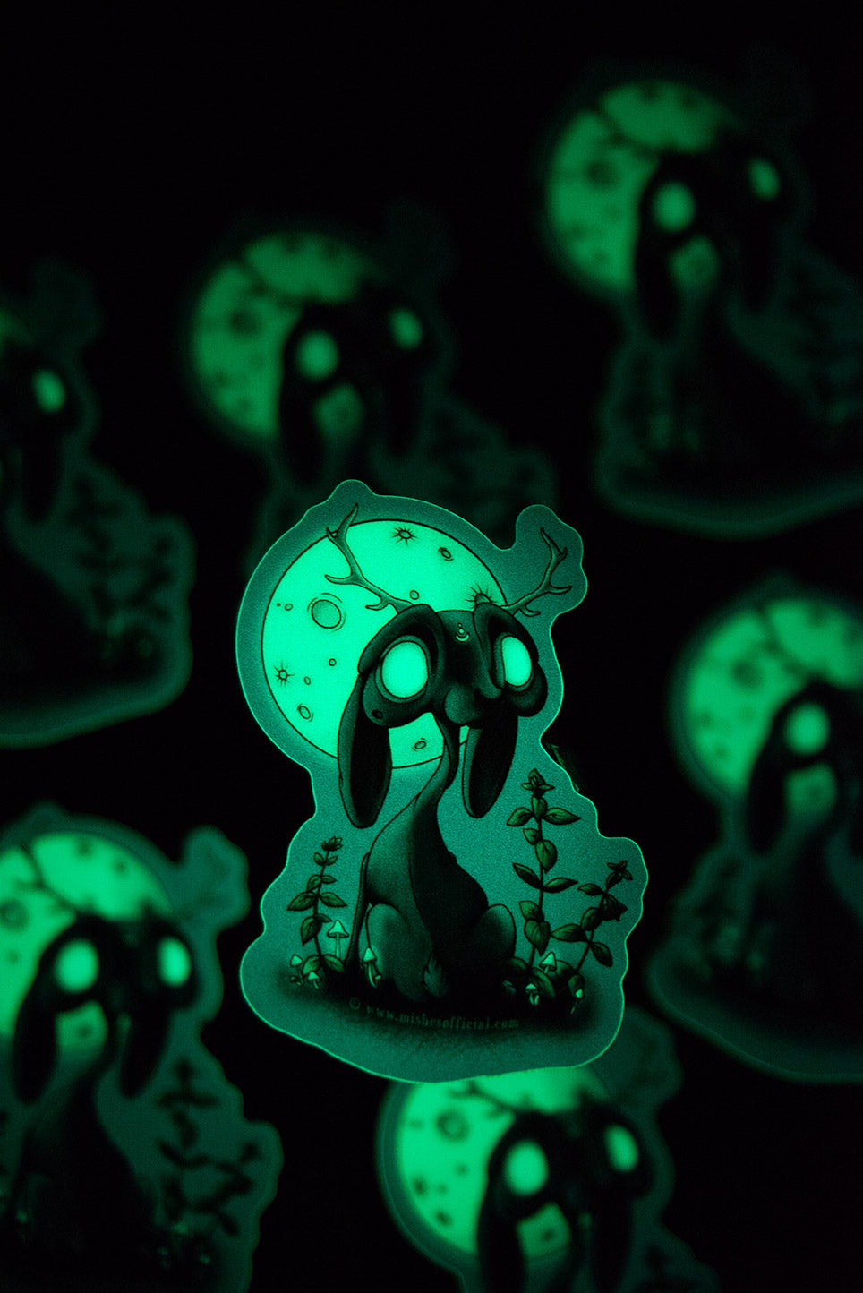 Glowing Jackelope Sticker *RETIRED*