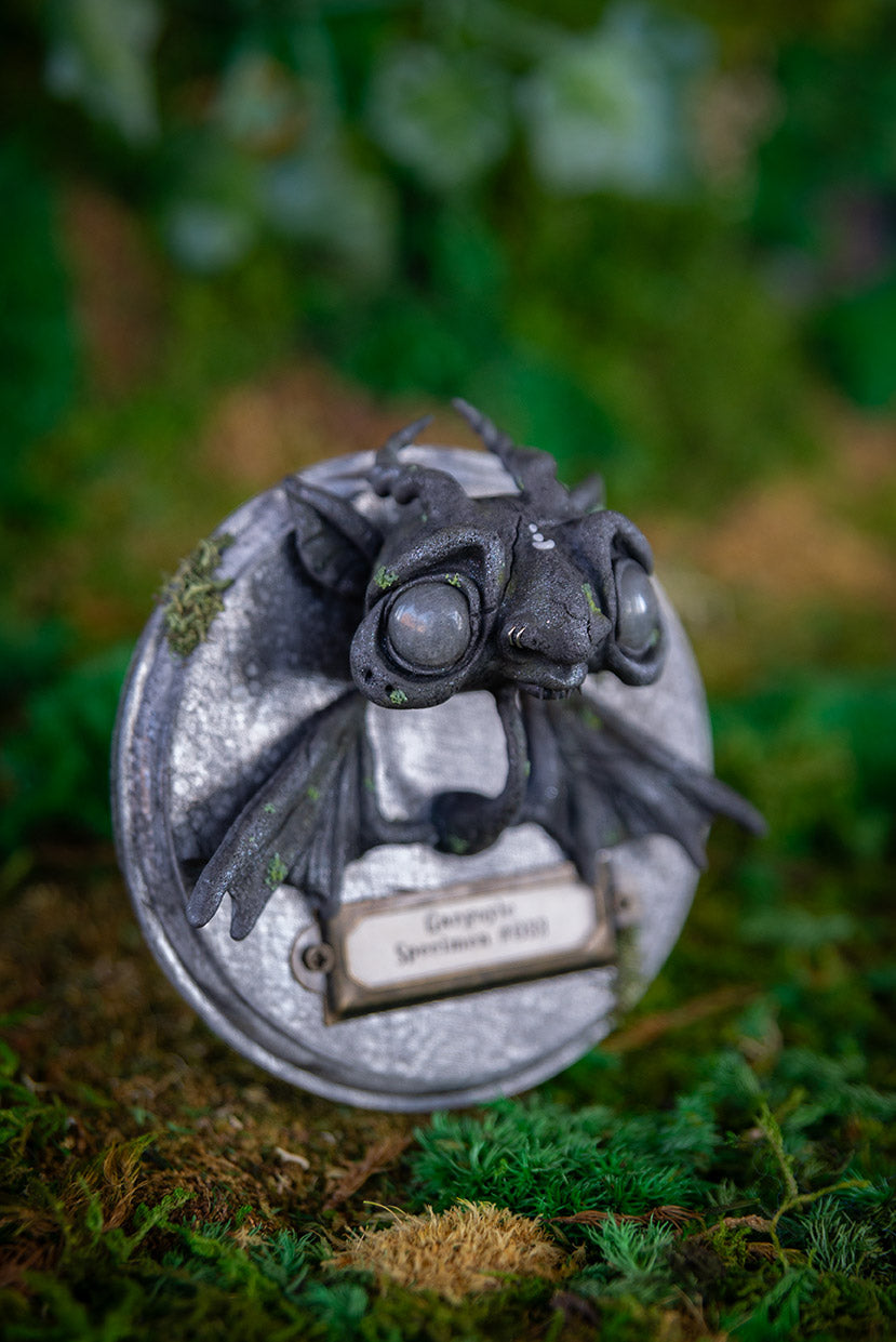 Mossy Gargoyle w/ Nose Rings Wall Mount #033