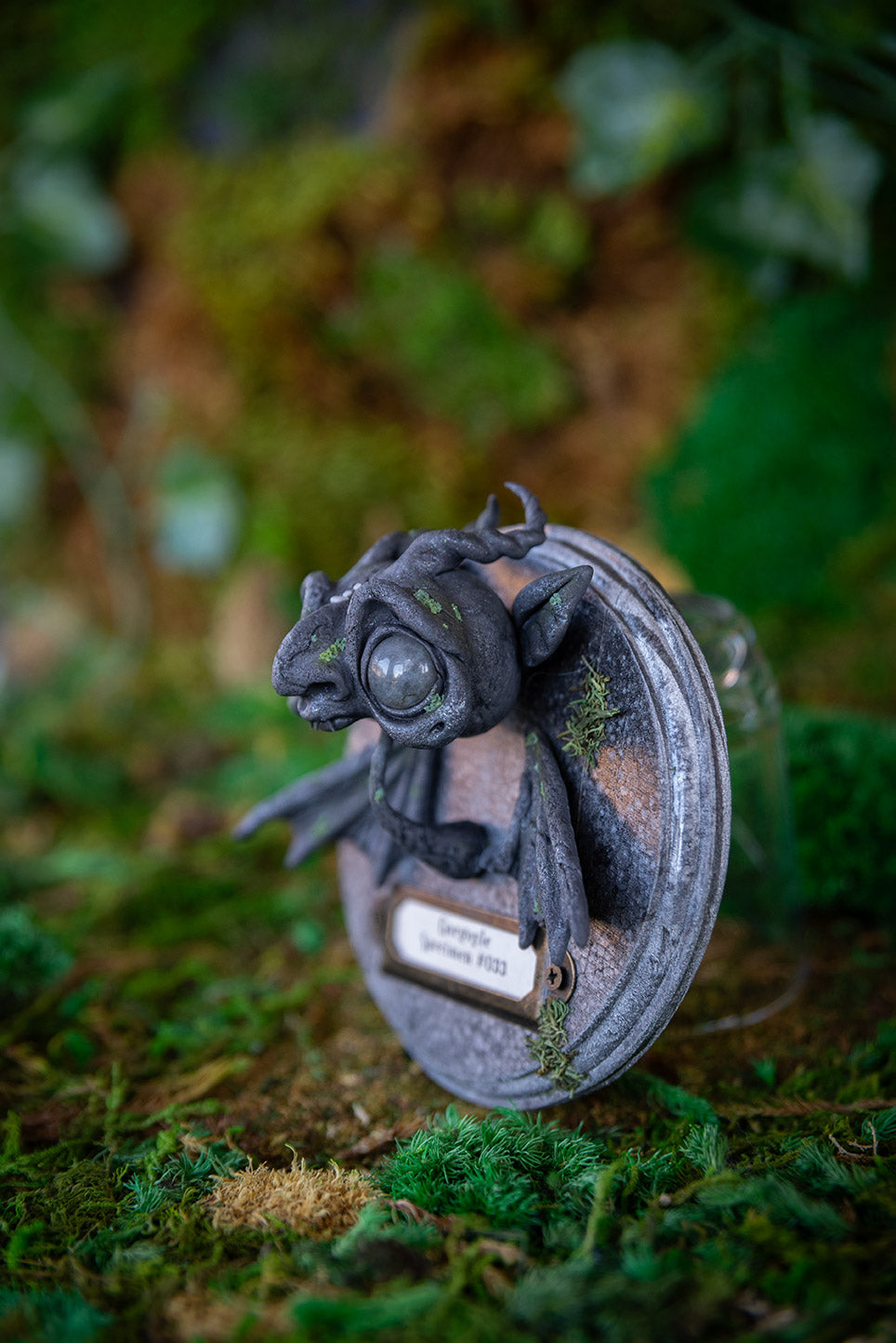 Mossy Gargoyle w/ Nose Rings Wall Mount #033