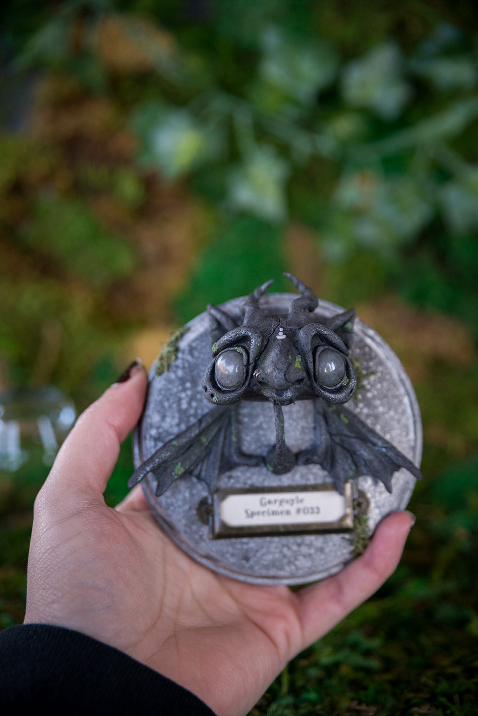 Mossy Gargoyle w/ Nose Rings Wall Mount #033