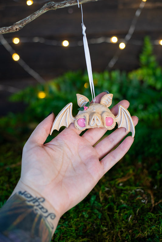 Pink Sugar Cookie Bat Ornament #51