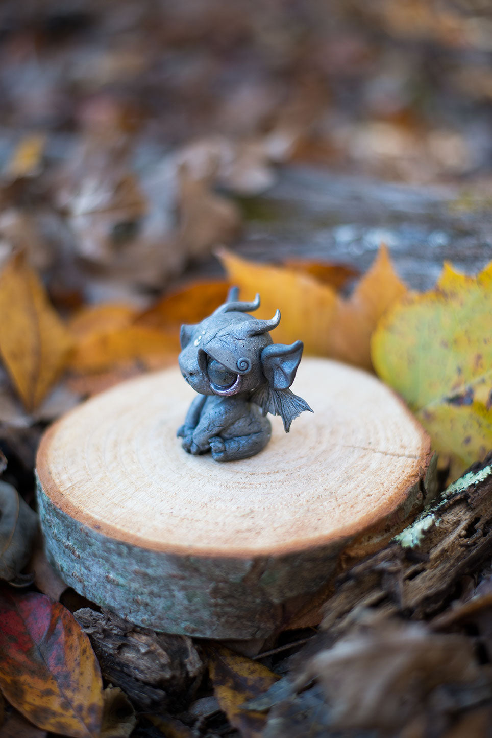 Gargoyle Mish w/ Labradorite Eyes & Snowflake Obsidian