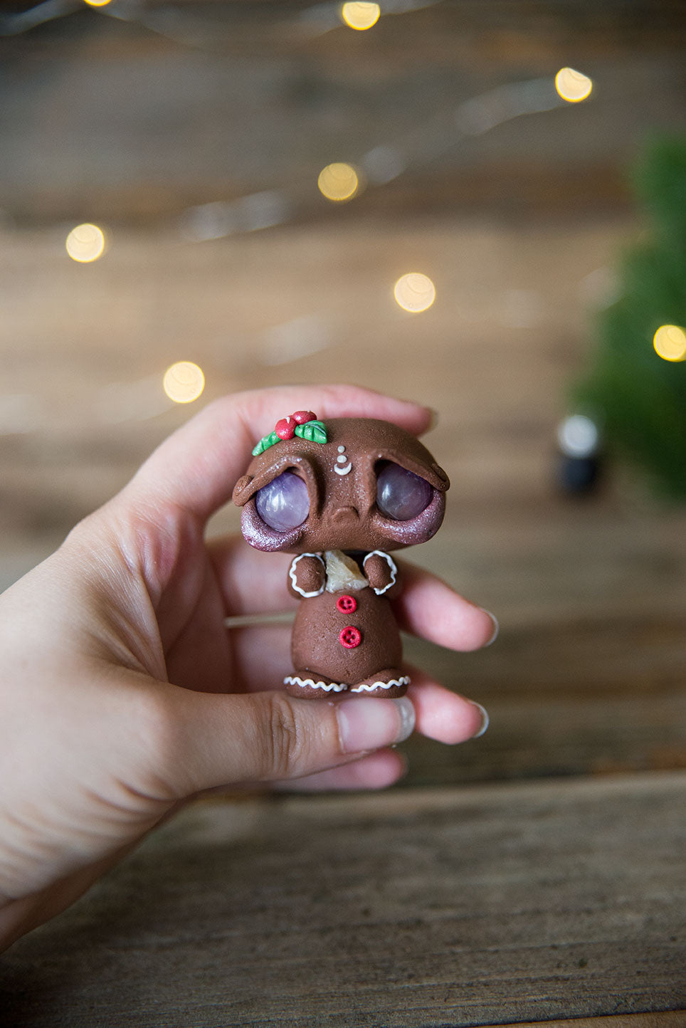 Gingerbread Mish w/ Amethyst Eyes & Citrine #107