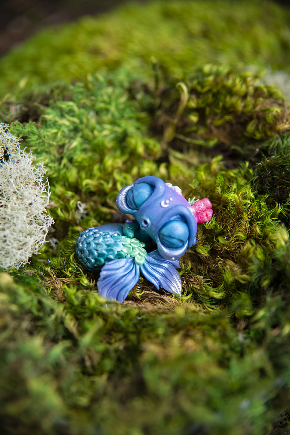 Purple & Green Mermishling #005