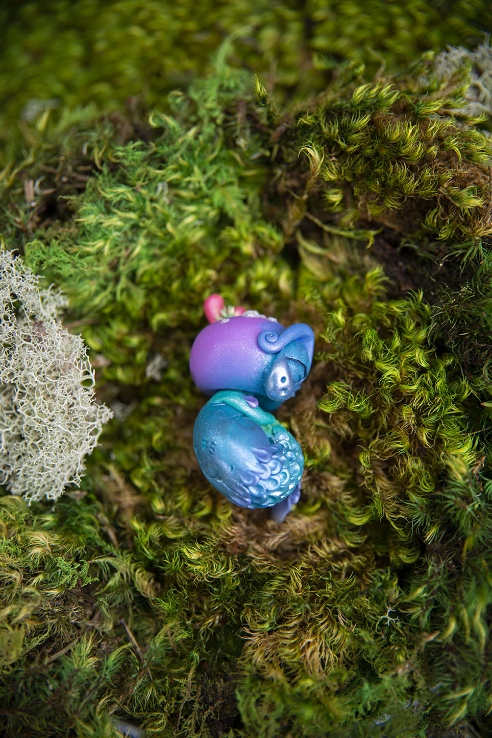 Purple & Green Mermishling #005
