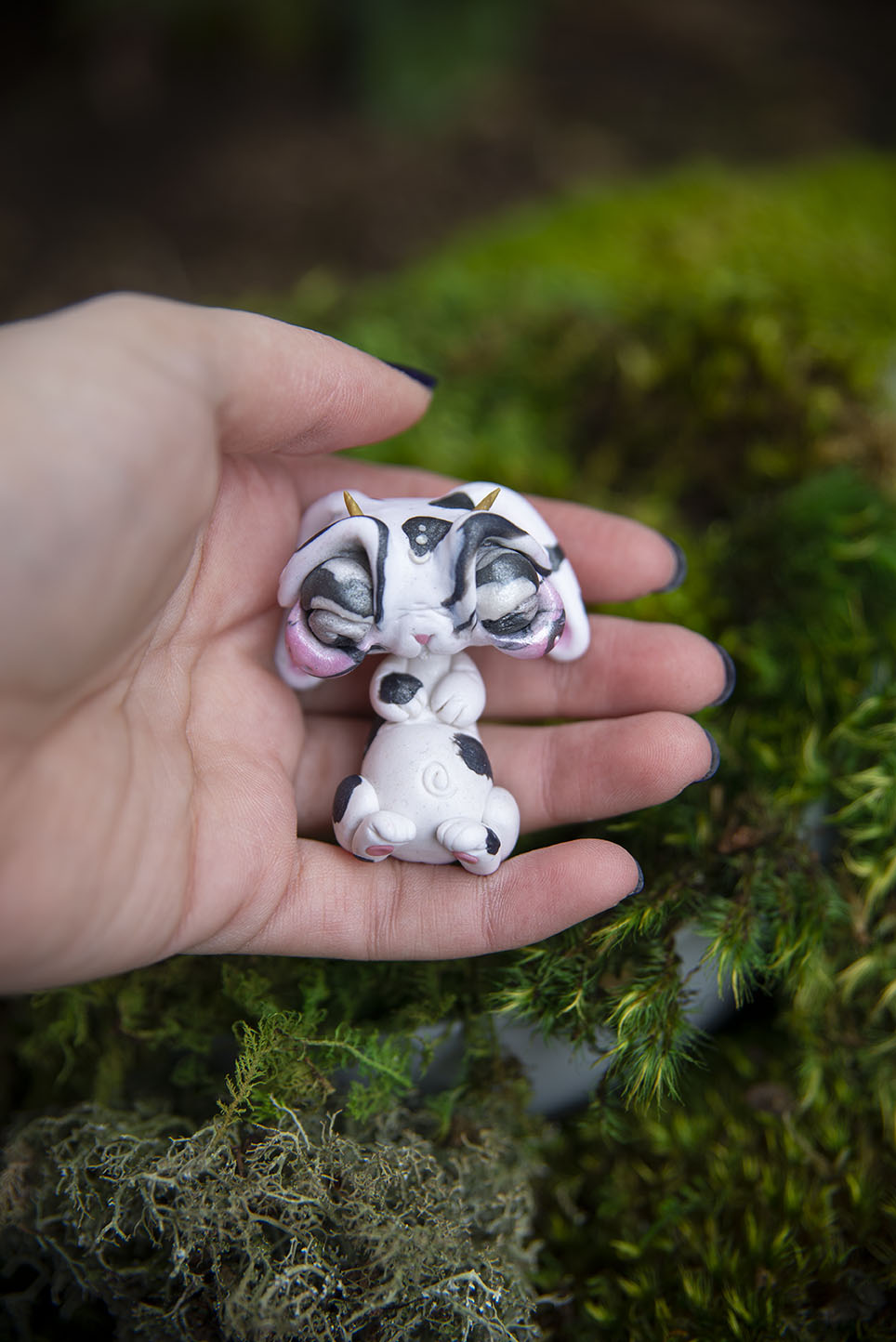 Black & White Jackelope Mishling #012