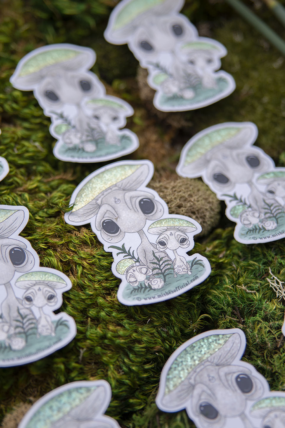 Three Mishrooms Sticker