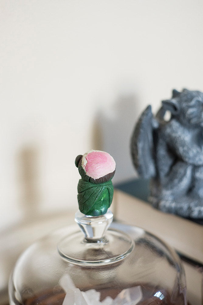 SALE!!! Peonii the Botanical Peony Mish - OOAK collectible handmade polymer clay art toy gift