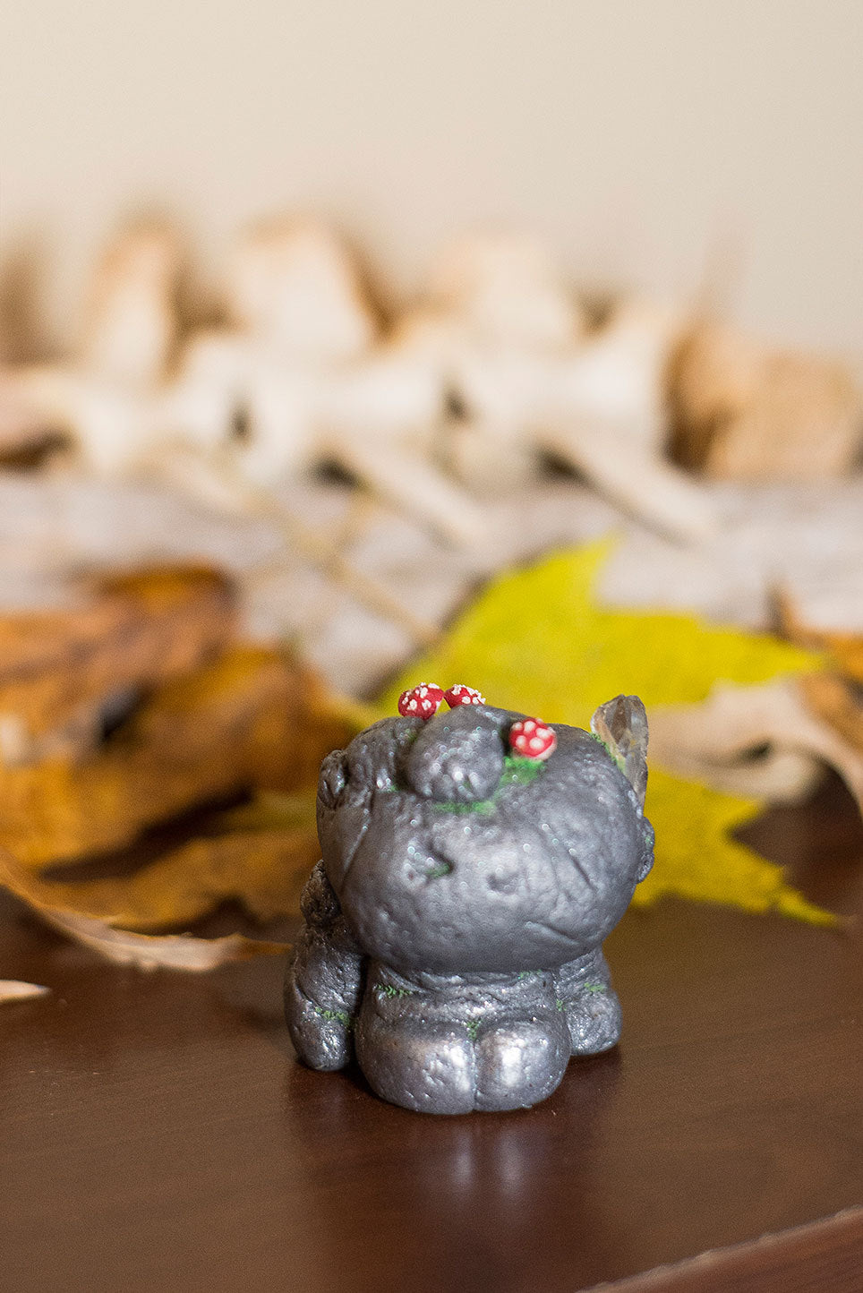 Theodore the Rock Mish - OOAK collectible handmade polymer clay art toy gift