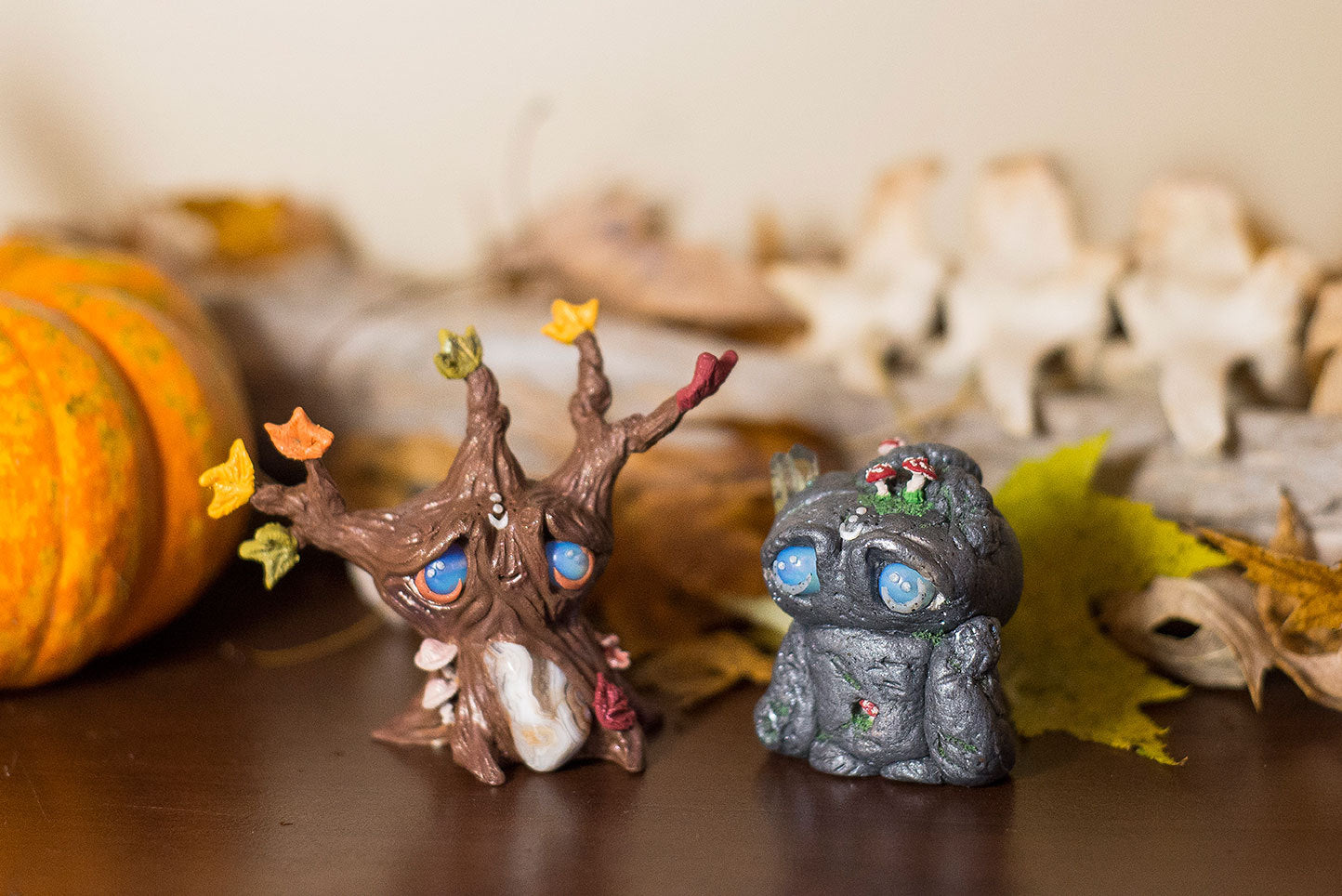 Theodore the Rock Mish - OOAK collectible handmade polymer clay art toy gift