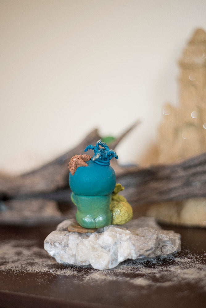 Sarine the Mermish - OOAK collectible handmade polymer clay art toy gift
