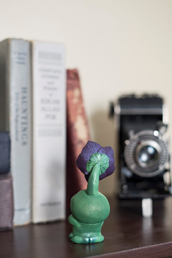 SALE! Hellie the Botanical Hellebore Mish - OOAK collectible handmade polymer clay art toy gift