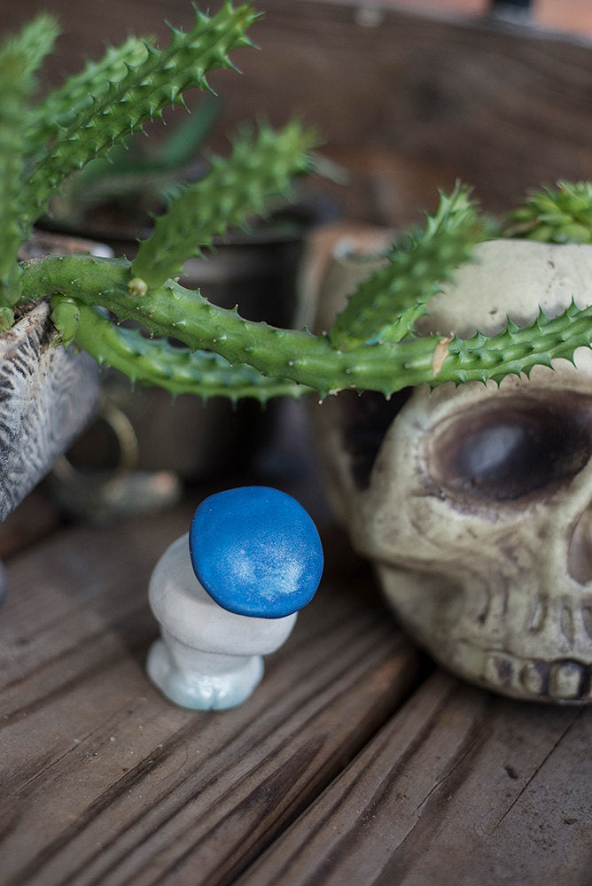 Gus the Mishroom - OOAK collectible handmade polymer clay art toy gift