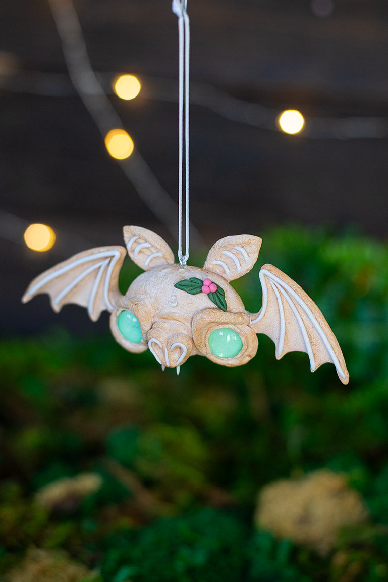 Green Sugar Cookie Bat Ornament #50