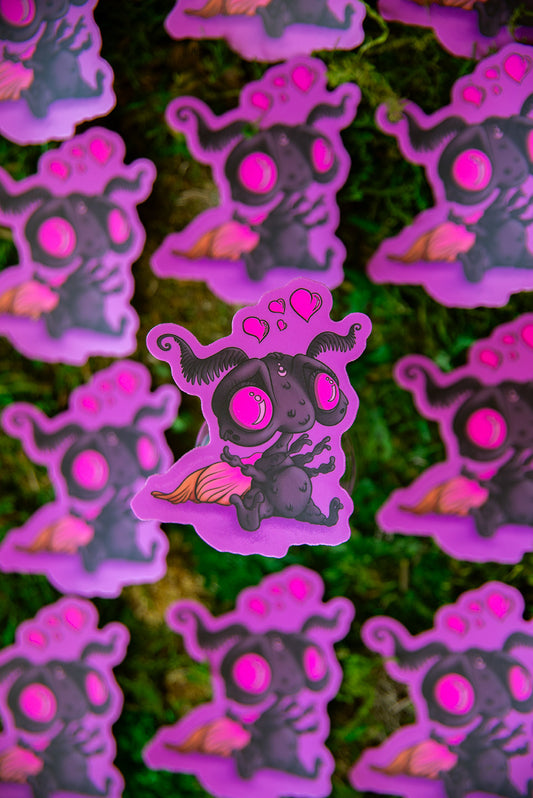 Color Changing Baby Mothman Uppies Sticker