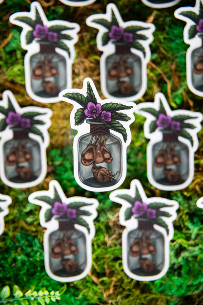 Baby Mandrake in a Jar Sticker