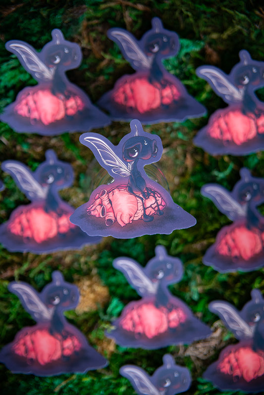 Heavy Heart Fairy Sticker