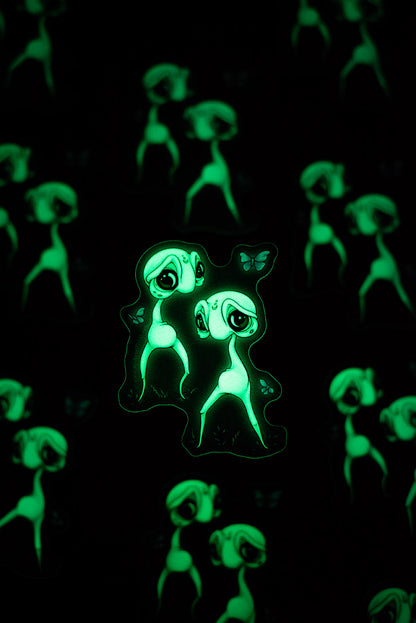 Glowing Fresno Nightcrawlers Sticker