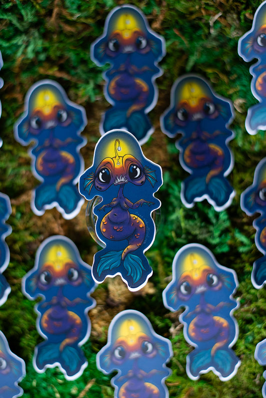 Angler Mermish Sticker