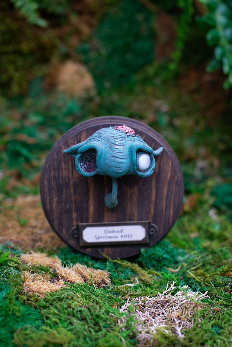 Blue Zombie Wall Mount #042