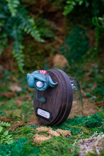 Blue Zombie Wall Mount #042