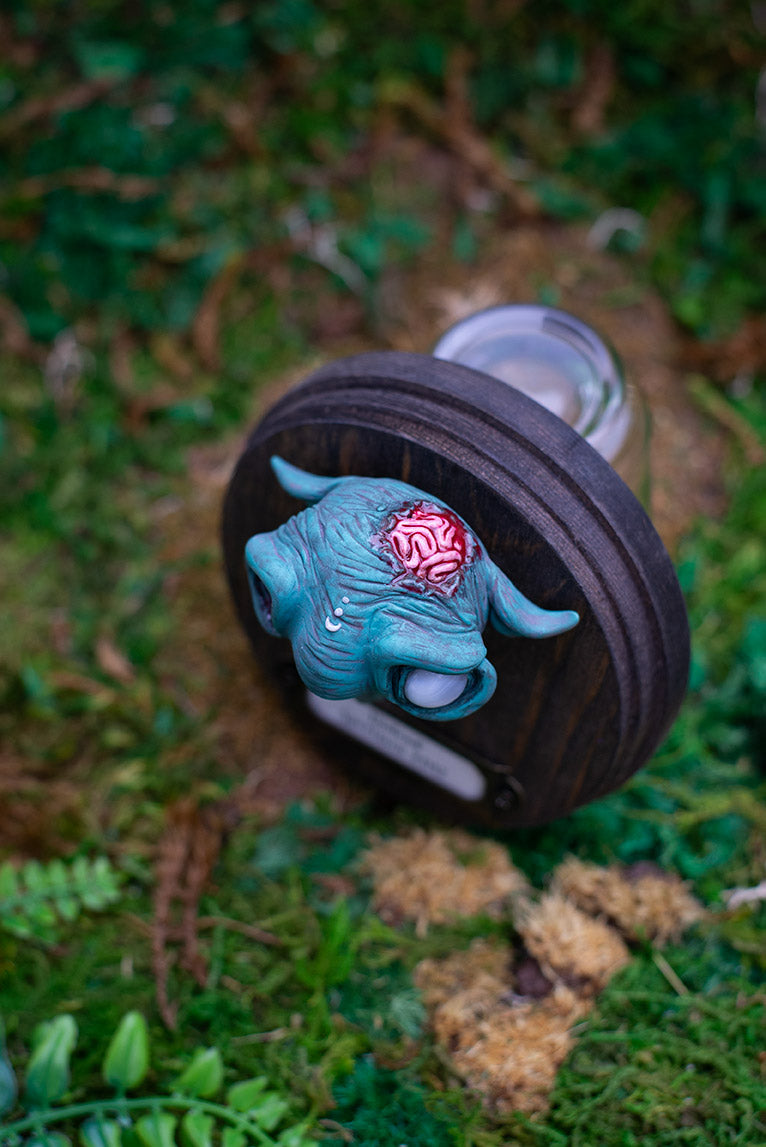 Blue Zombie Wall Mount #042