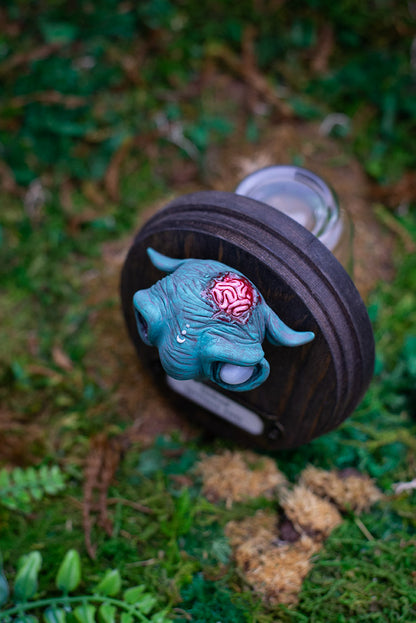 Blue Zombie Wall Mount #042