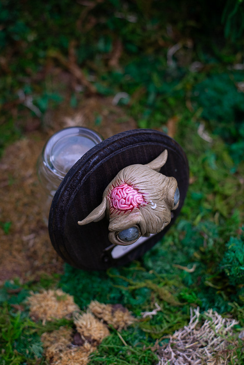 Yellow Zombie Wall Mount #044