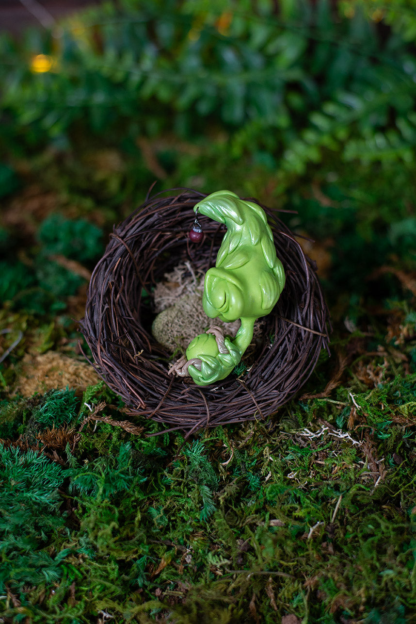 Green Tree Ent w/ Ornament Baby Mish #44