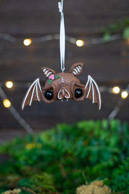 Dark Gingerbread Bat Ornament #47