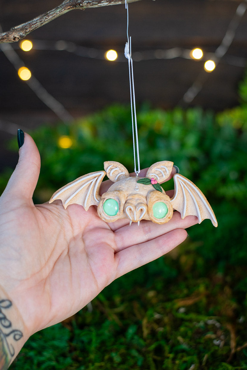 Green Sugar Cookie Bat Ornament #50