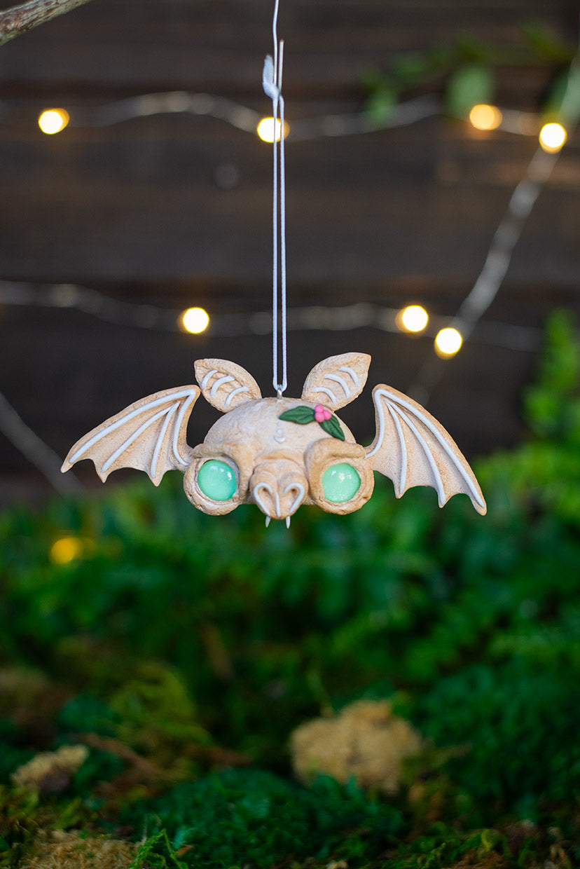 Green Sugar Cookie Bat Ornament #50