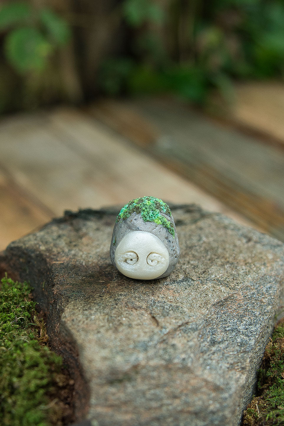Green Moss Runeling (Old Face)