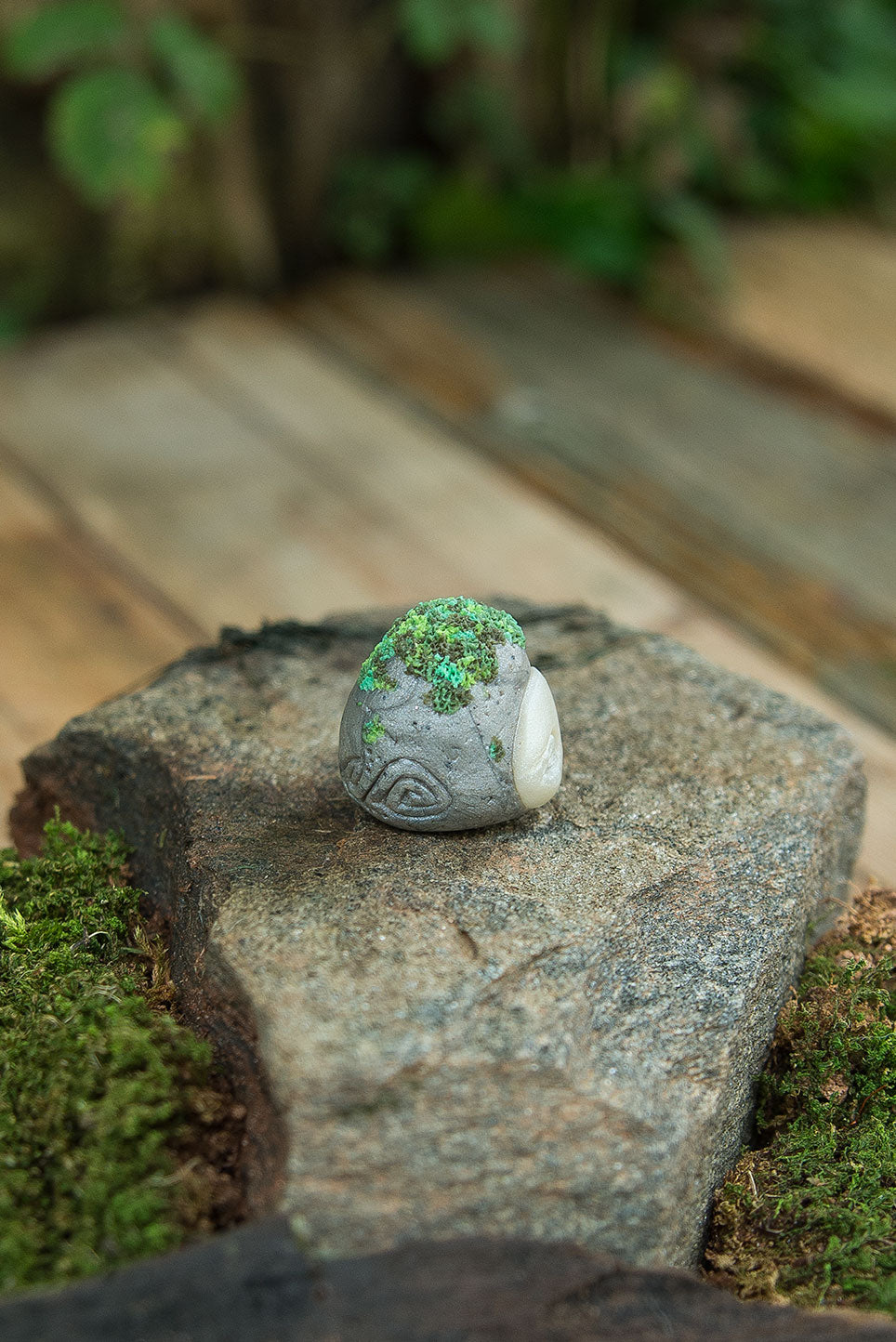 Green Moss Runeling (Old Face)