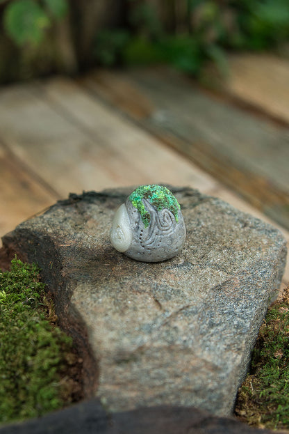 Green Moss Runeling (Old Face)