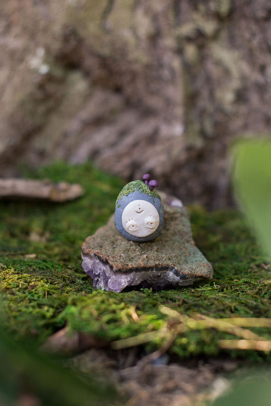 Runeling with Purple Mushrooms