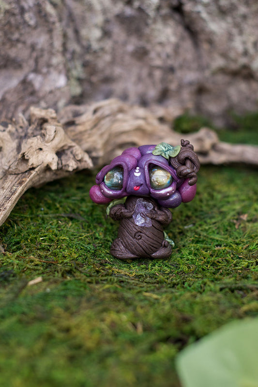 Grape Mish w/ Labradorite Eyes & Amethyst #78