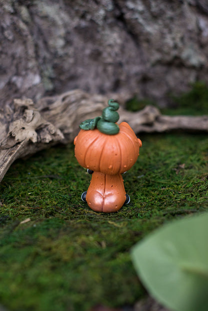 Pumpkinhead Mish w/ Labradorite Eyes & Obsidian #76