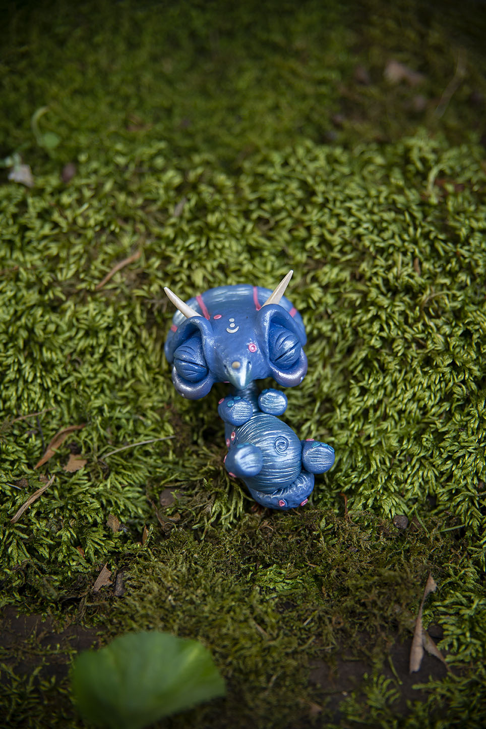 Blue Triceratops Mishling #039