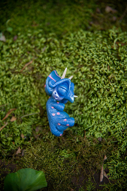 Blue Triceratops Mishling #039