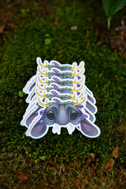 Jackelope Head Sticker *RETIRED*