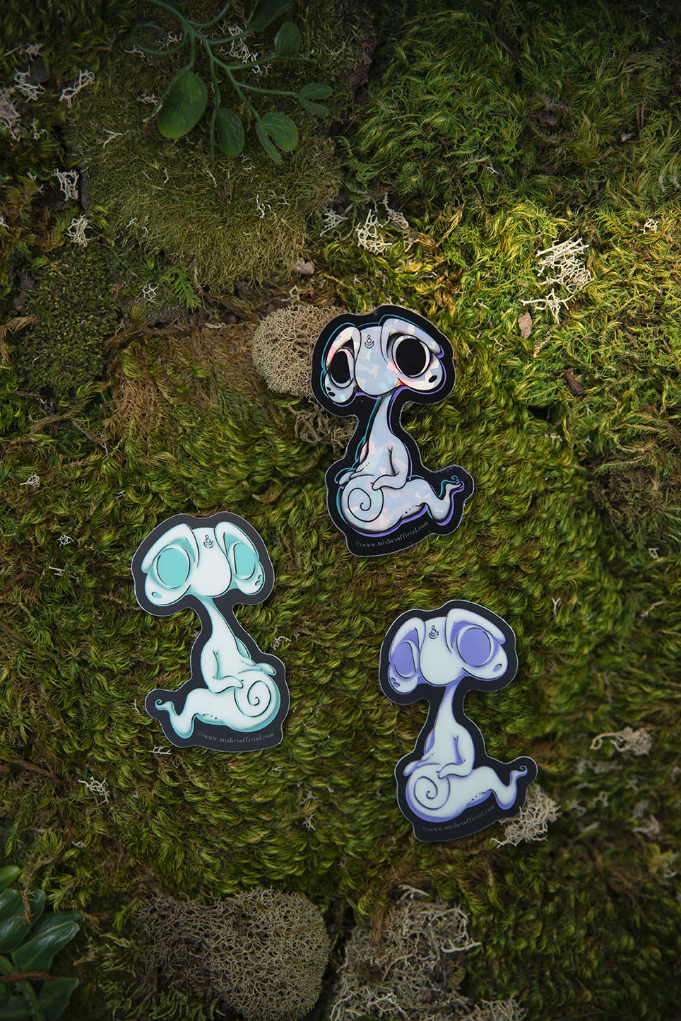 Purple Glow in the Dark Ghost Sticker