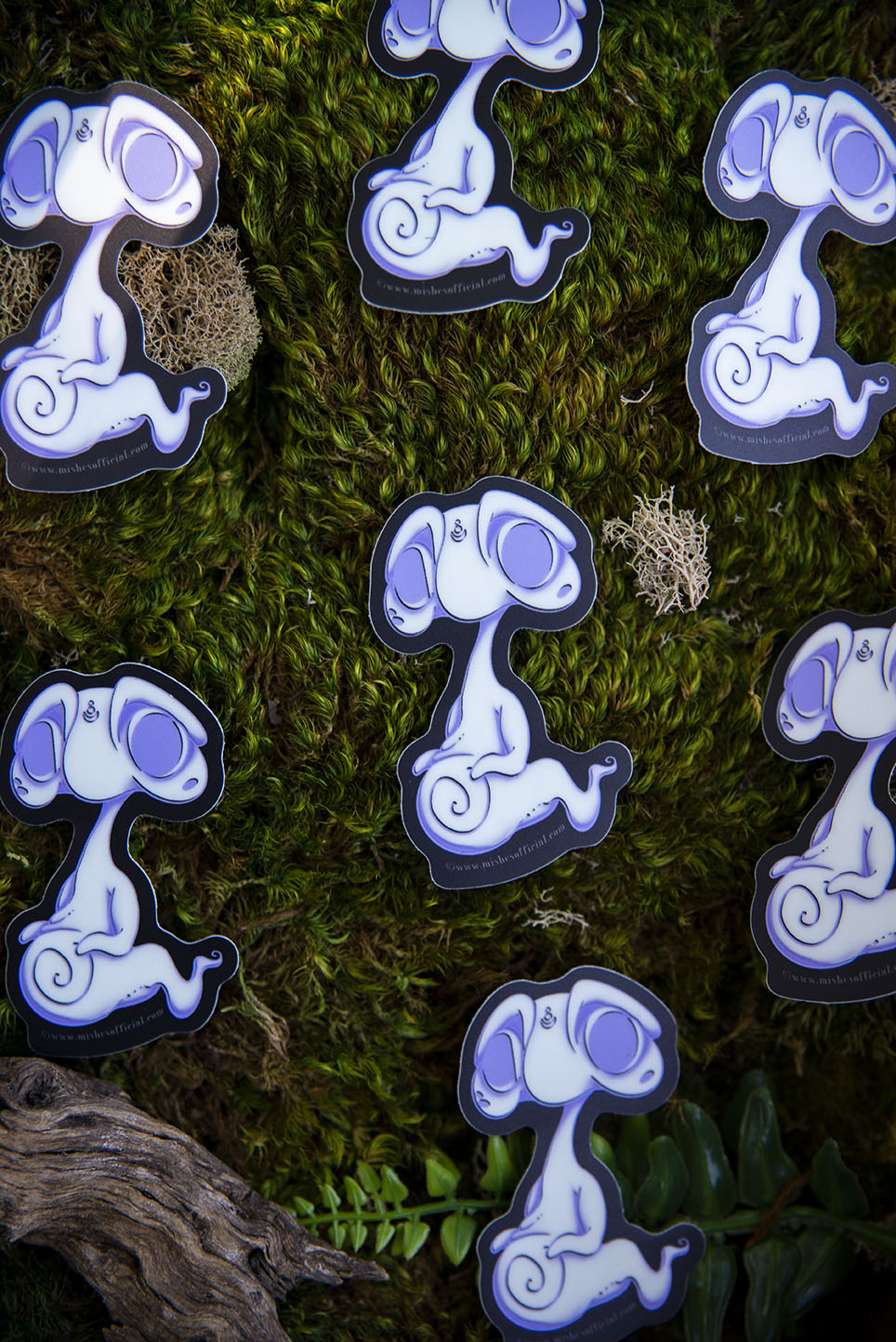 Purple Glow in the Dark Ghost Sticker