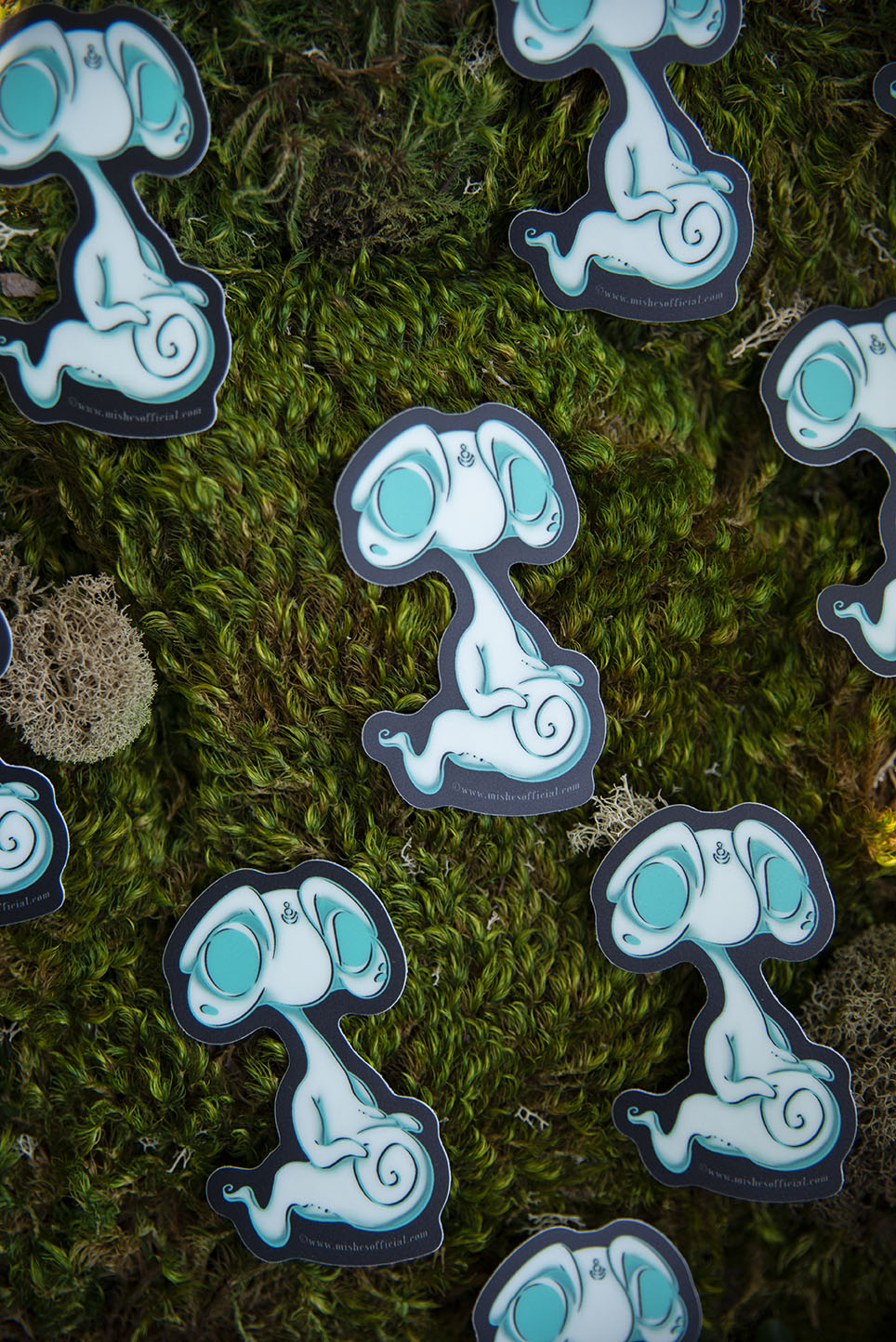 Blue Glow in the Dark Ghost Sticker