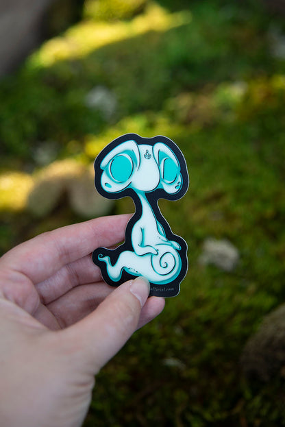 Blue Glow in the Dark Ghost Sticker