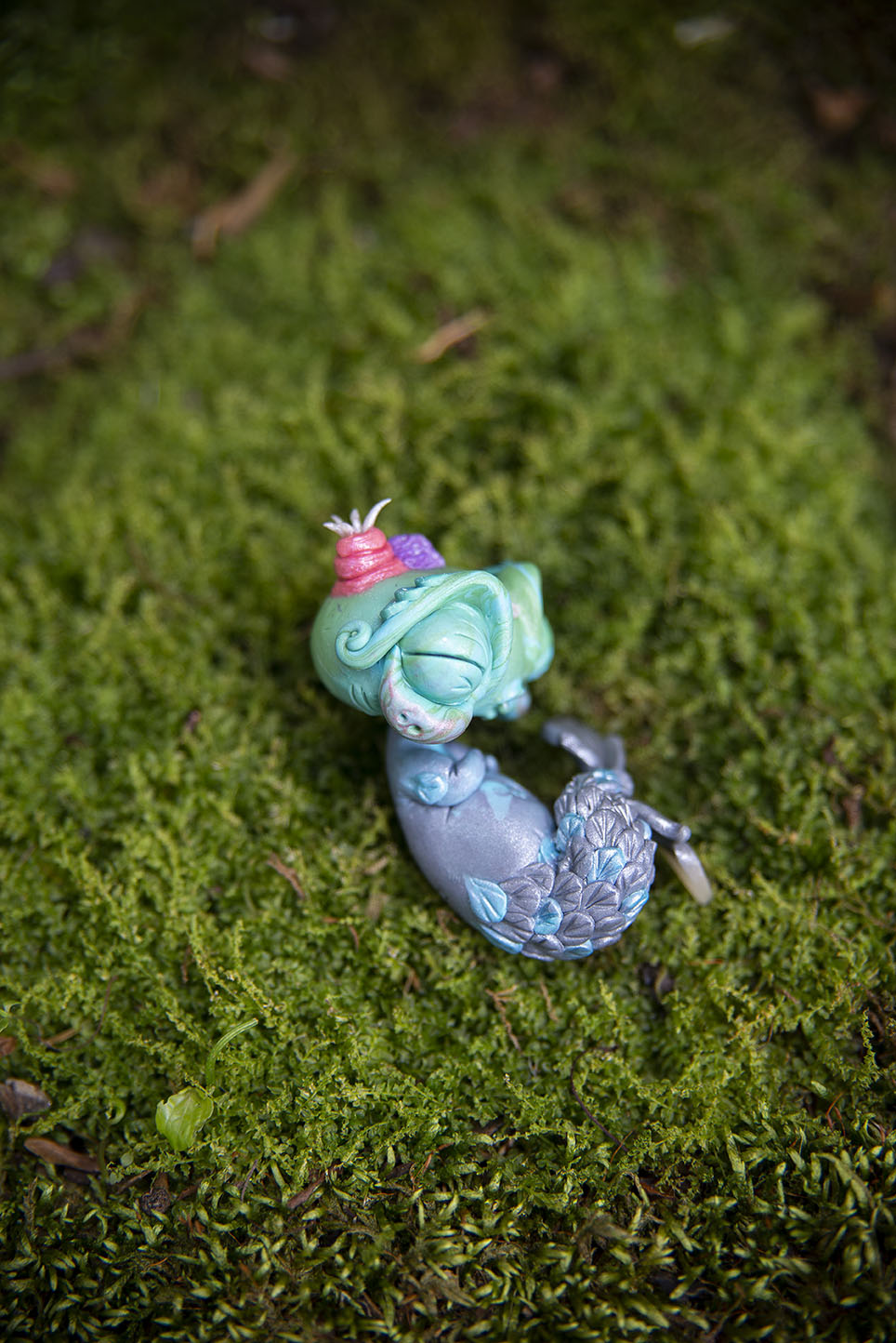 Gray & Aqua Mer-Mishling #034