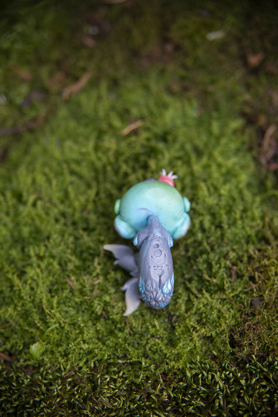 Gray & Aqua Mer-Mishling #034