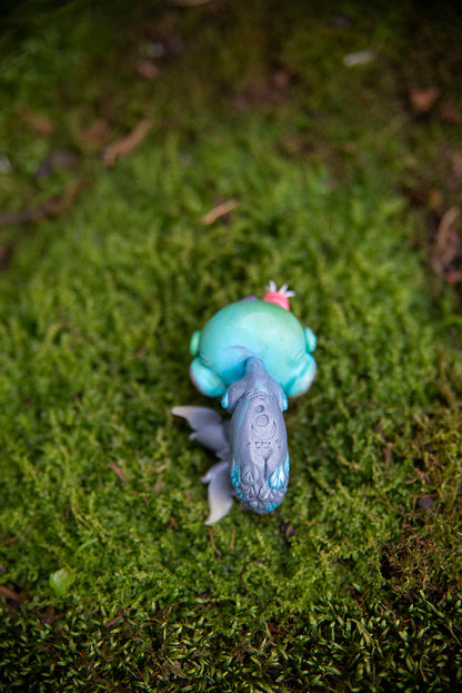 Gray & Aqua Mer-Mishling #034