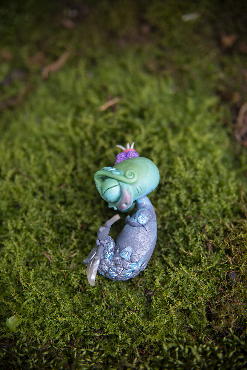 Gray & Aqua Mer-Mishling #034