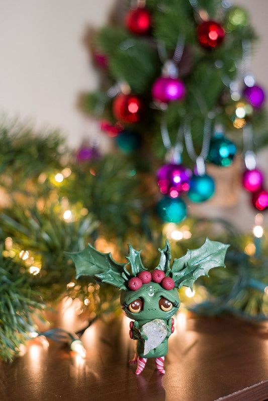 SALE!!! Holly the holly Mish - OOAK collectible handmade polymer clay art toy gift